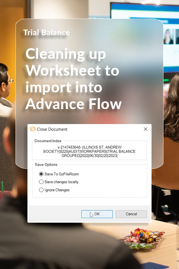 Cleaning Up Worksheet To Import Into Advance Flow