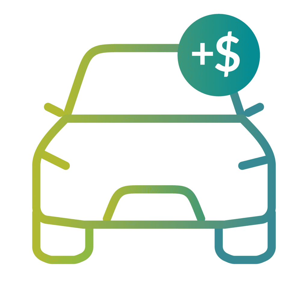 Car Money Plus Icon